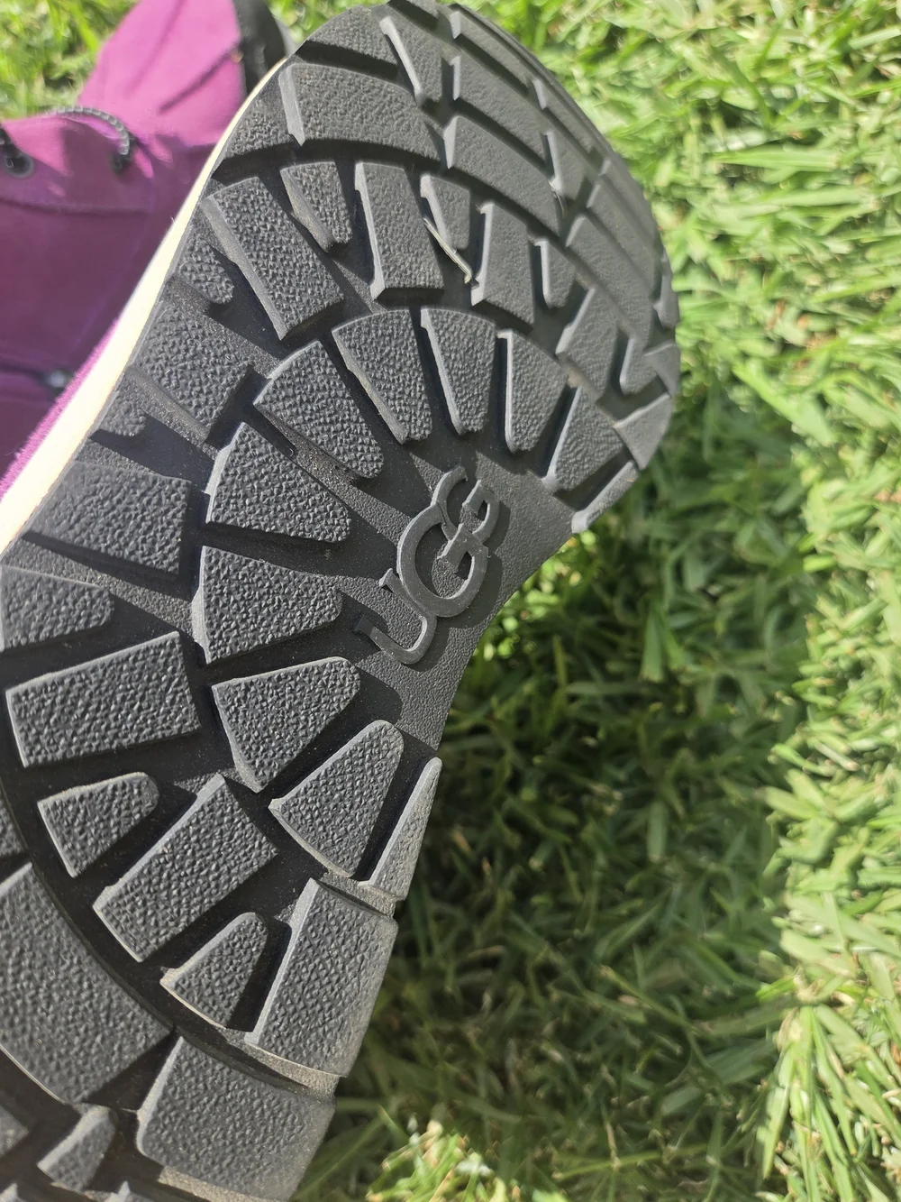 UGG Kids Purple/Black Suede Snow Boots